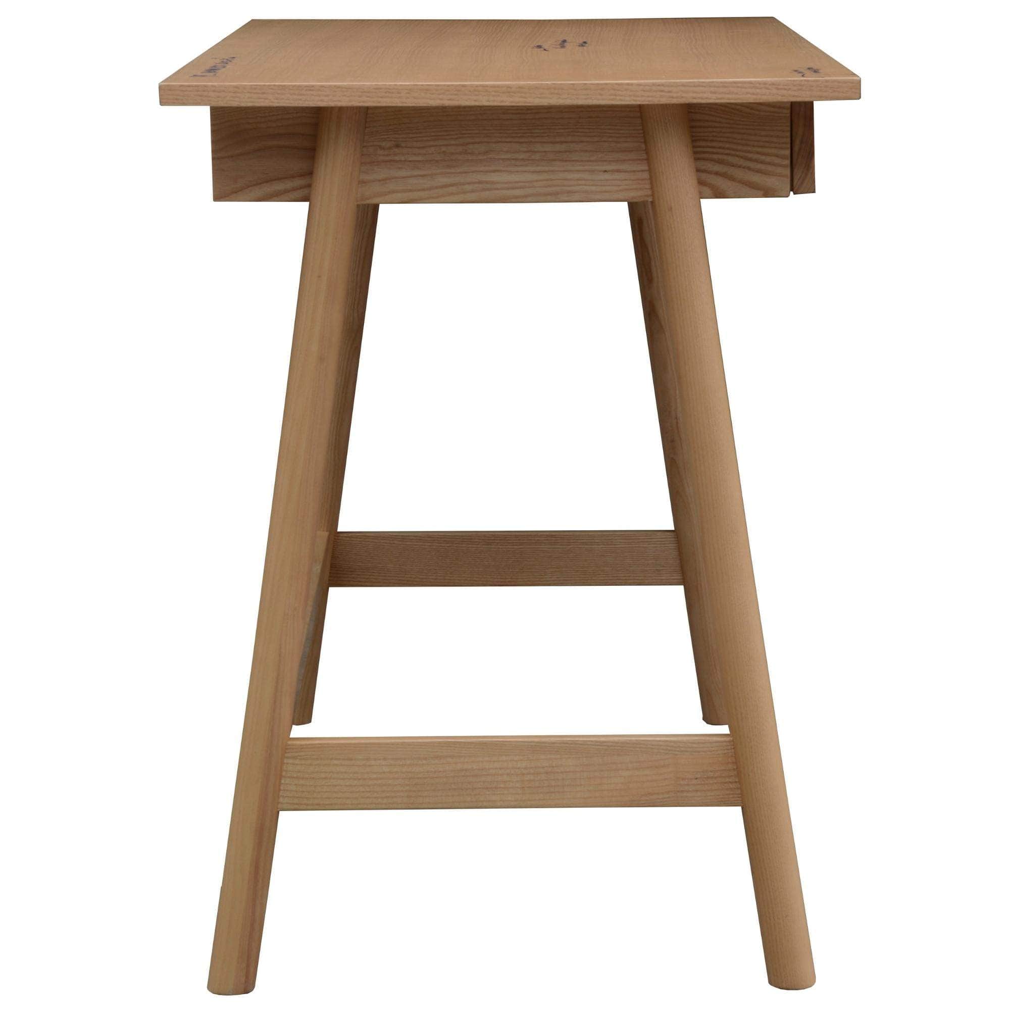Office Desk Student Study Table Solid Wooden Timber Frame - Ash Natural