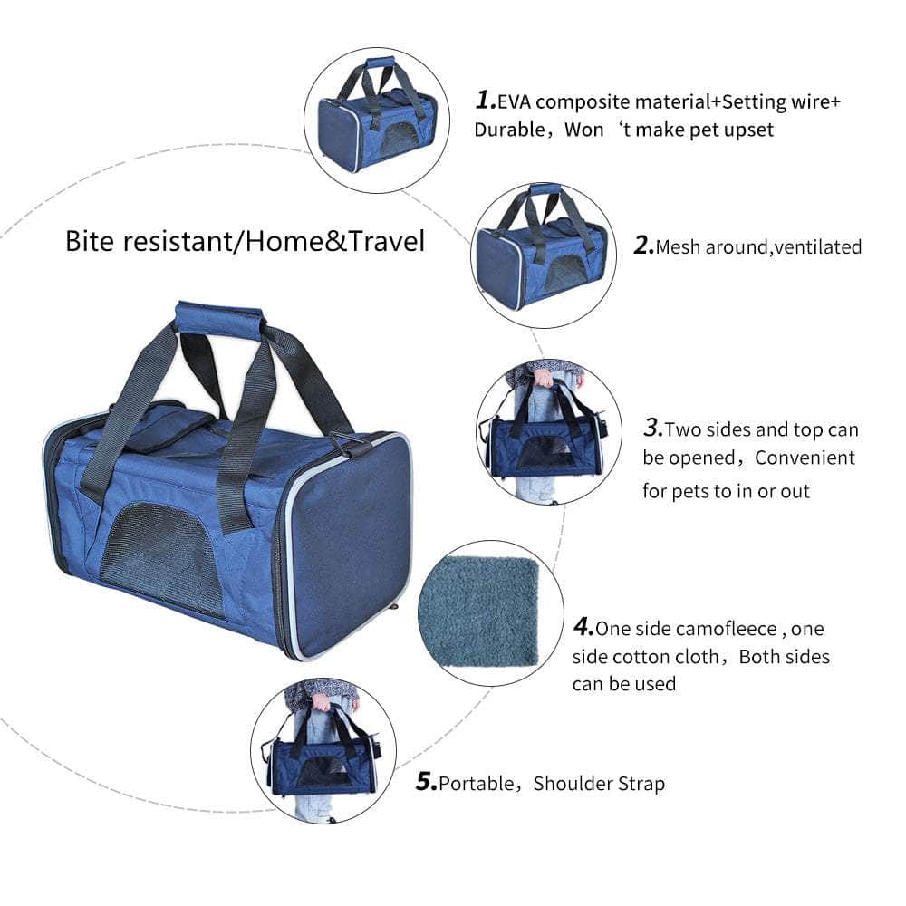 Ondoing Portable Pet Carrier Tote Travel Bag