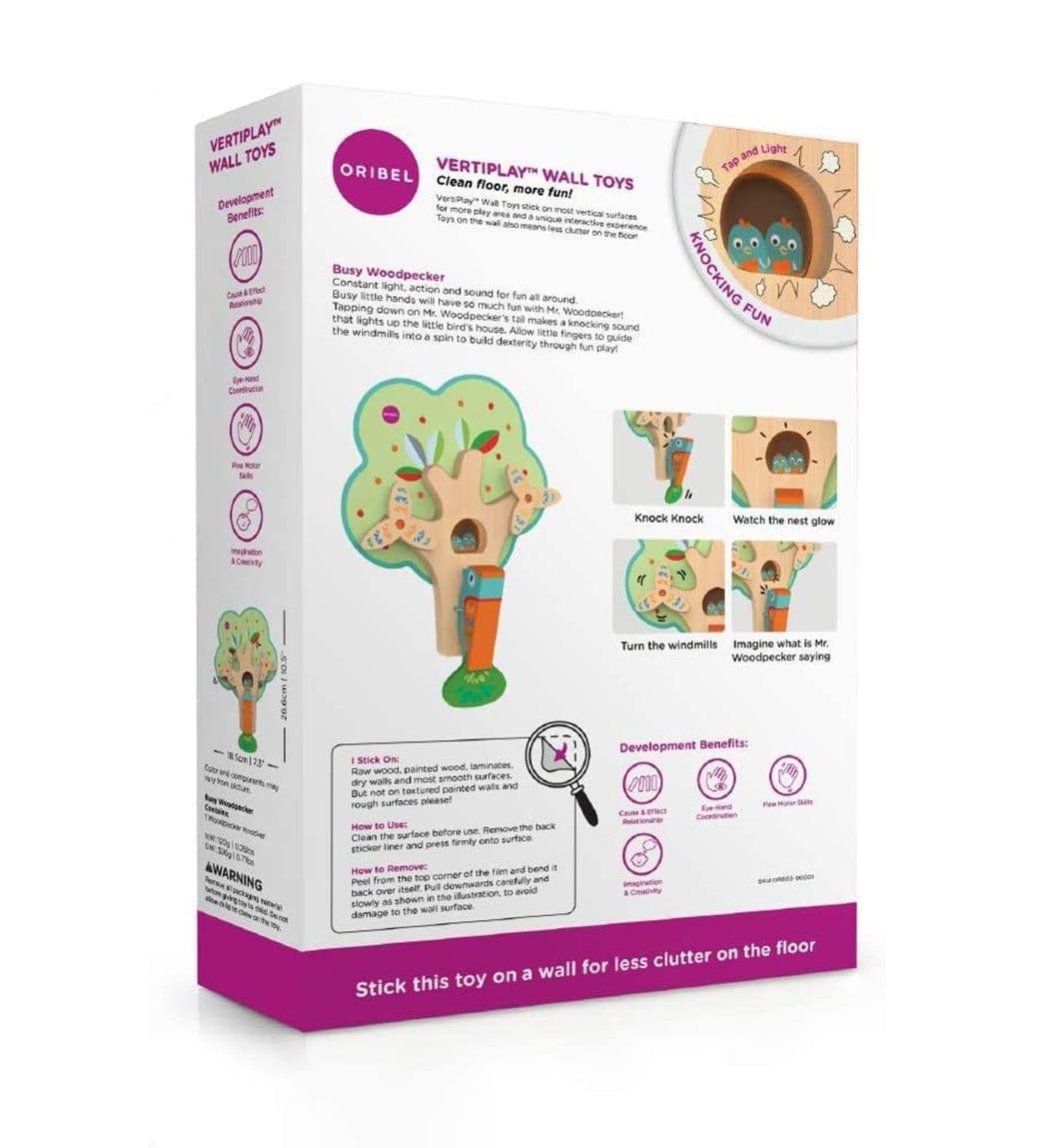 VertiPlay Wall Toy: Busy Woodpecker knocker