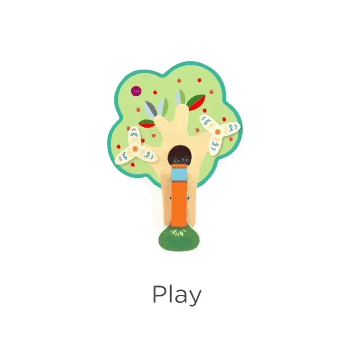 VertiPlay Wall Toy: Busy Woodpecker knocker