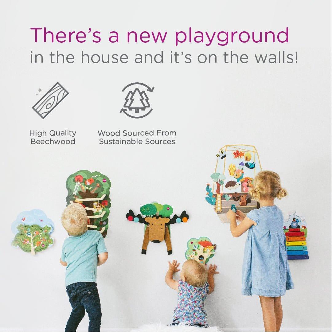 VertiPlay Wall Toy: Hoppy Bunny and Friends