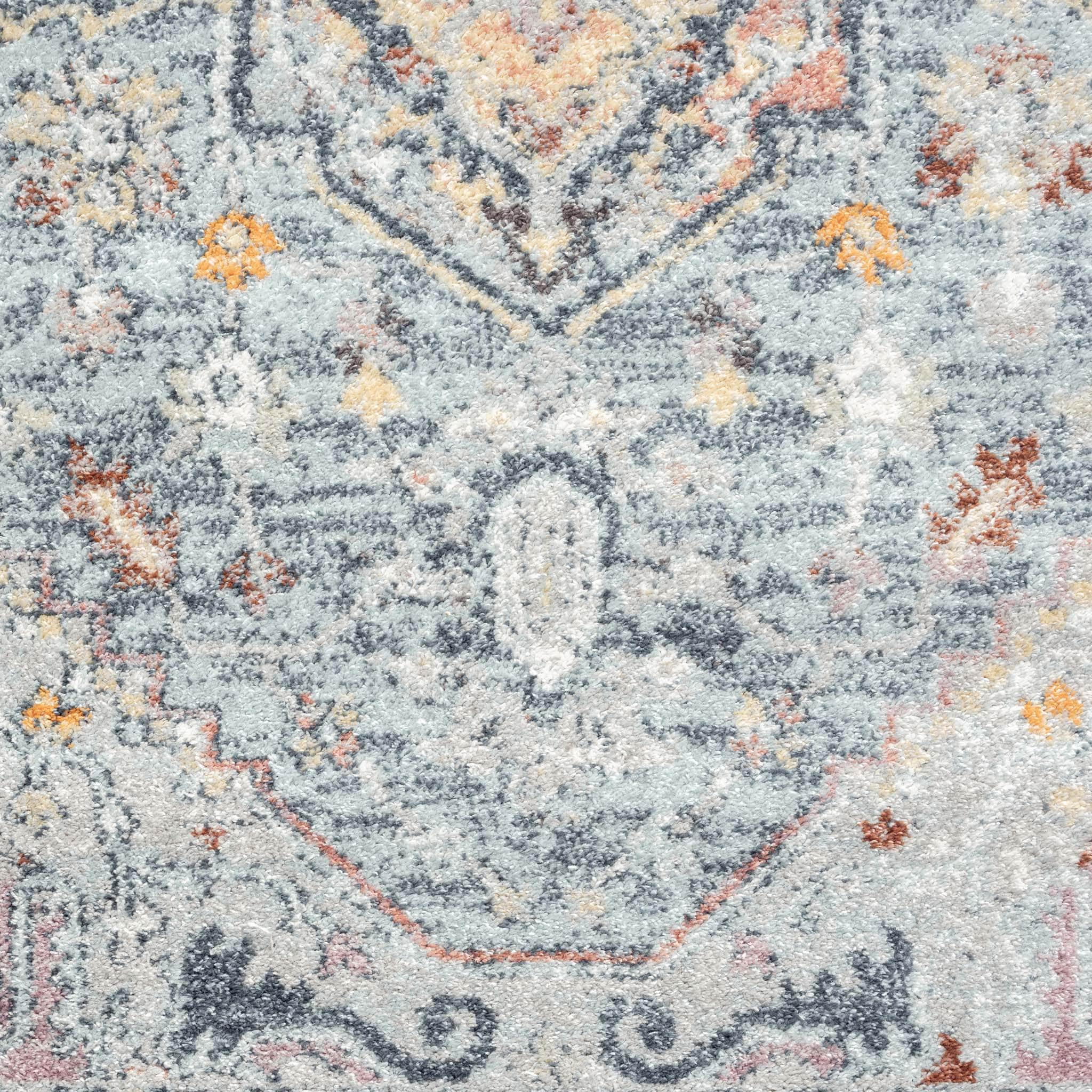 Ornate Persian Vintage Rug - Blue - 120X170