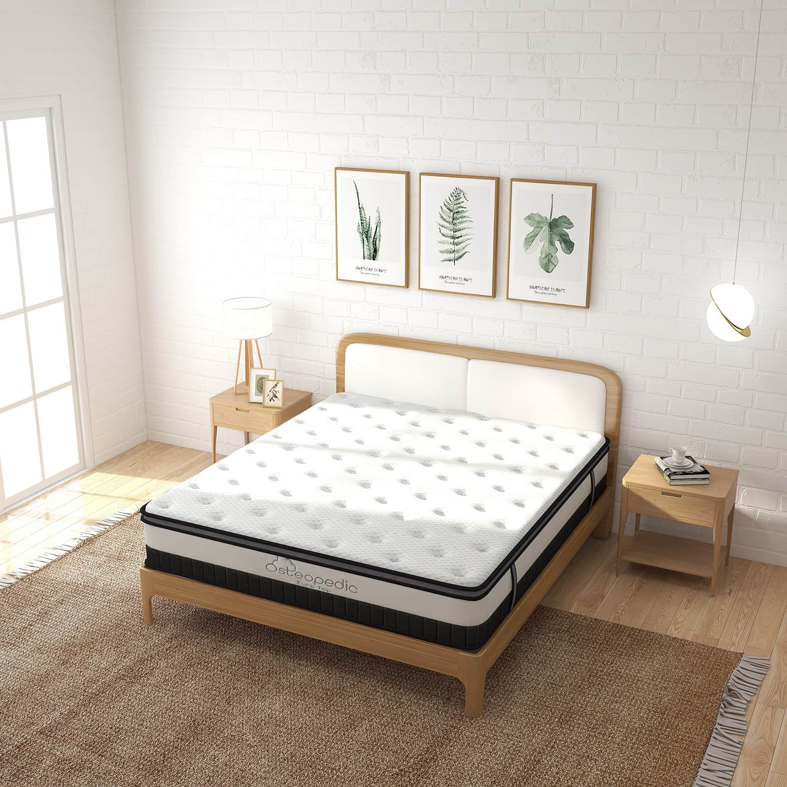 Osteopedic Euro Top Pocket Spring Mattress King Single Medium Firm Comfort