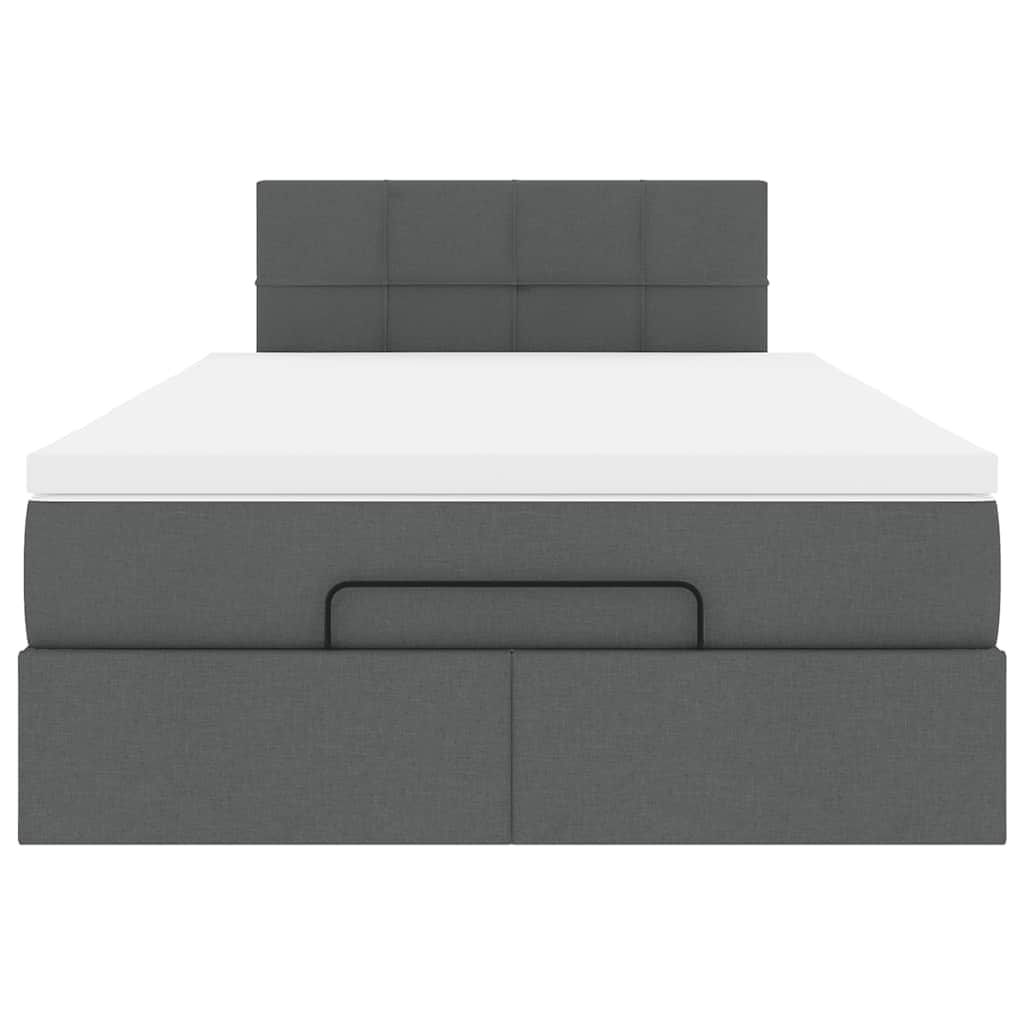 Ottoman Bed with Mattress King Single Fabric
