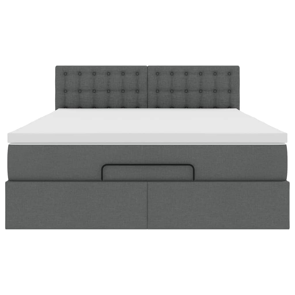 Ottoman Bed with Mattress - Queen Fabric