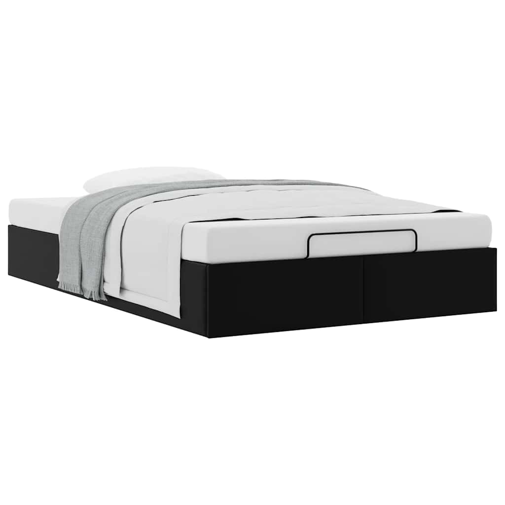 Black colour - Ottoman Storage Bed Frame without Mattress Black King Single