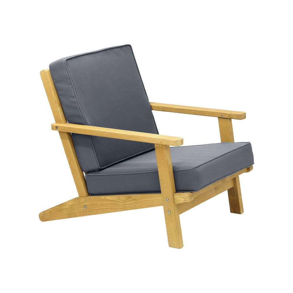 Outdoor Armchair Furniture Sun Lounge Wood Chair Patio