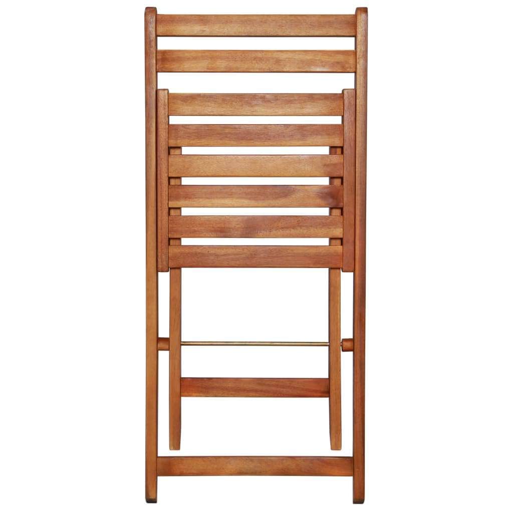Outdoor Bistro Chairs 2 pcs Solid Acacia Wood - Simple deals