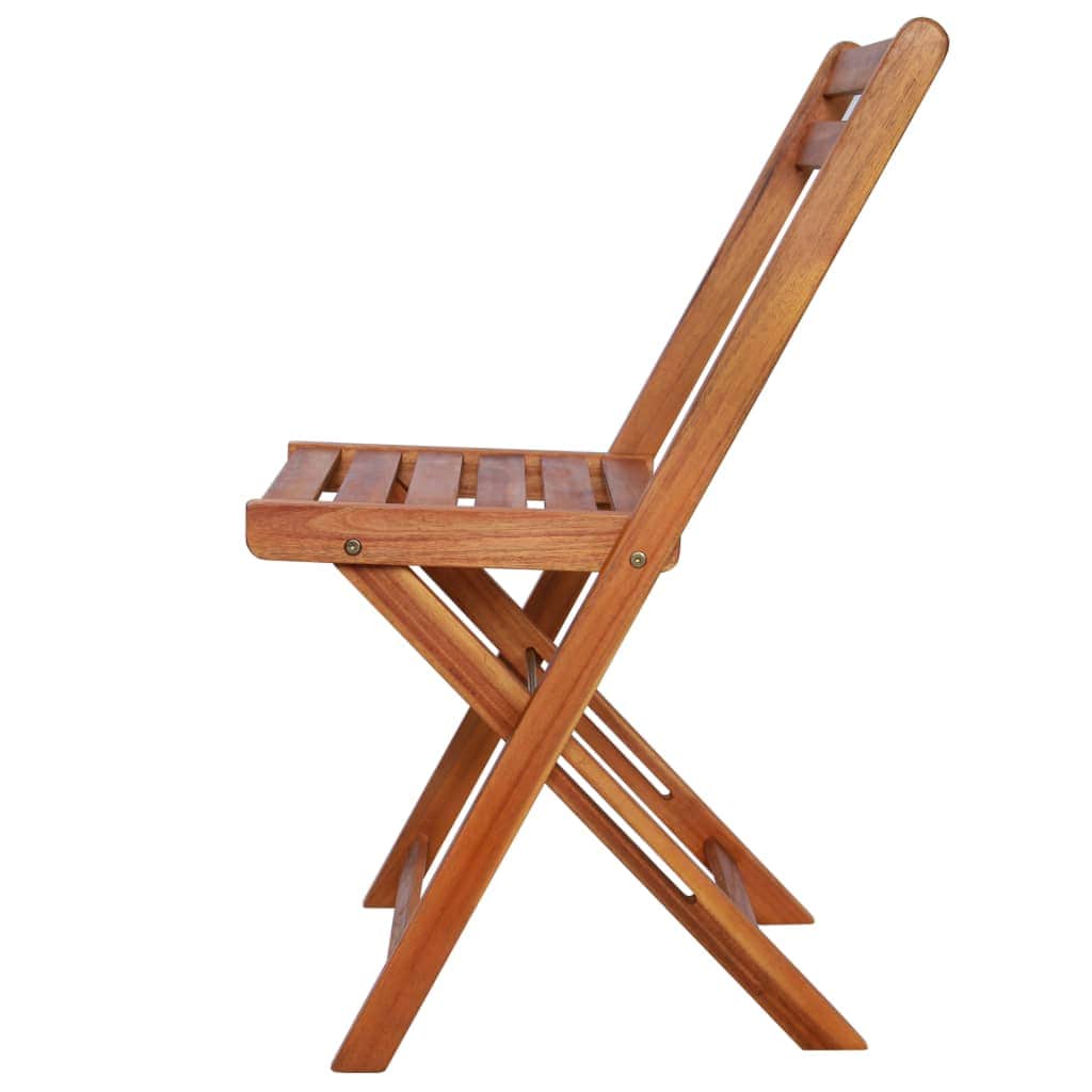 Outdoor Bistro Chairs 2 pcs Solid Acacia Wood - Simple deals