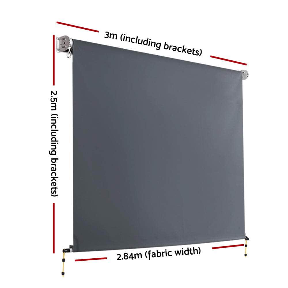 Outdoor Blind Window Roll Down Awning Canopy Privacy Screen
