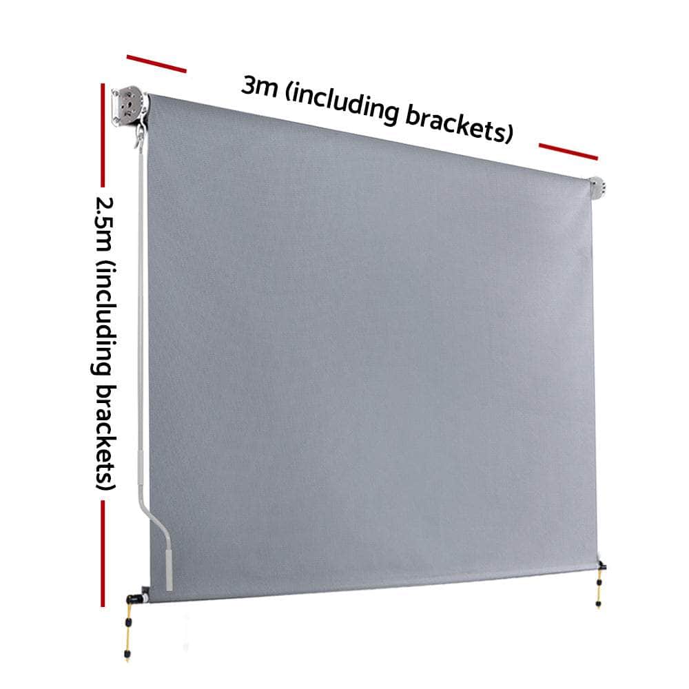Outdoor Blind Window Roll Down Awning Canopy Privacy Screen