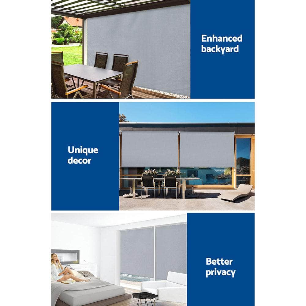 Outdoor Blind Window Roll Down Awning Canopy Privacy Screen