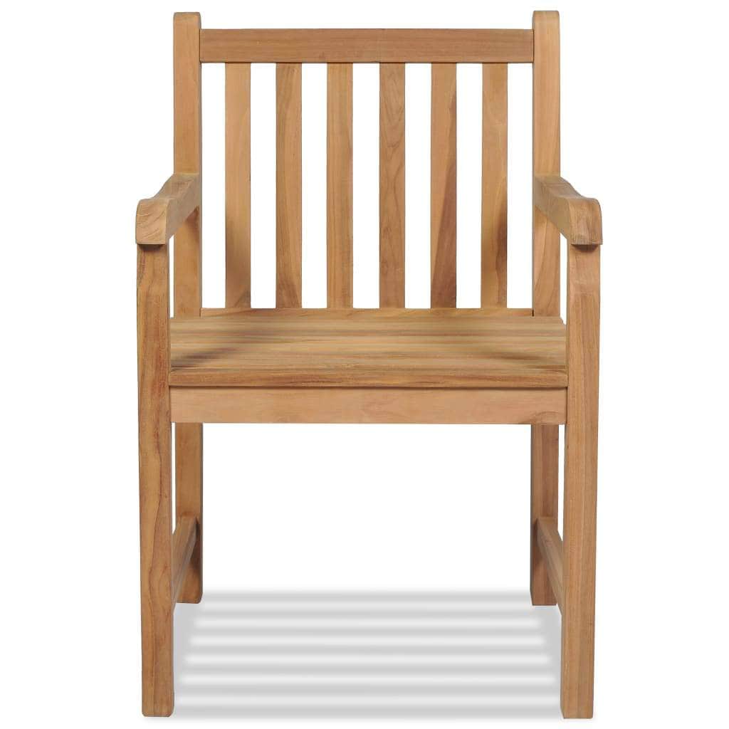 Outdoor Chairs 2 pcs Solid Teak Wood - Simple deals