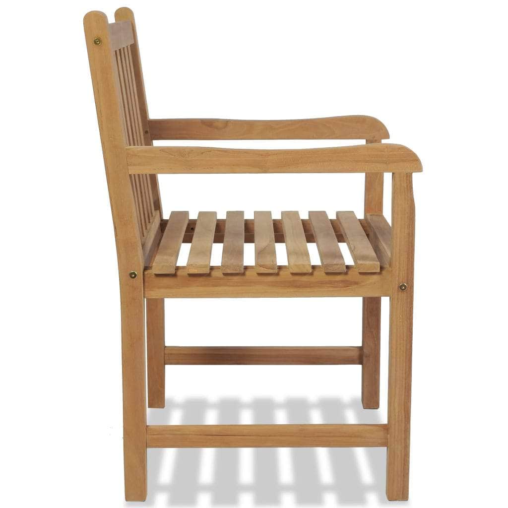 Outdoor Chairs 2 pcs Solid Teak Wood - Simple deals