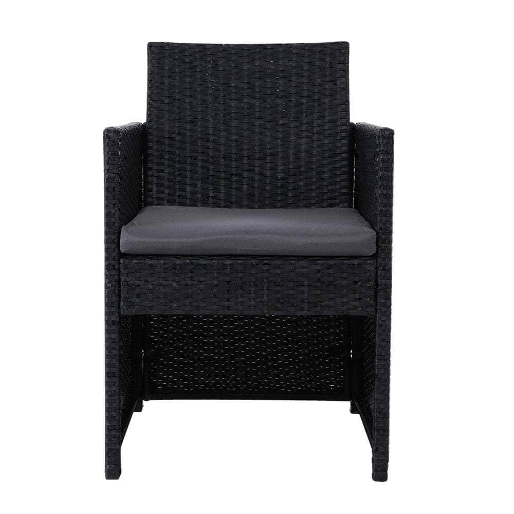 Outdoor Chairs Dining Patio Furniture Lounge Setting Wicker Garden