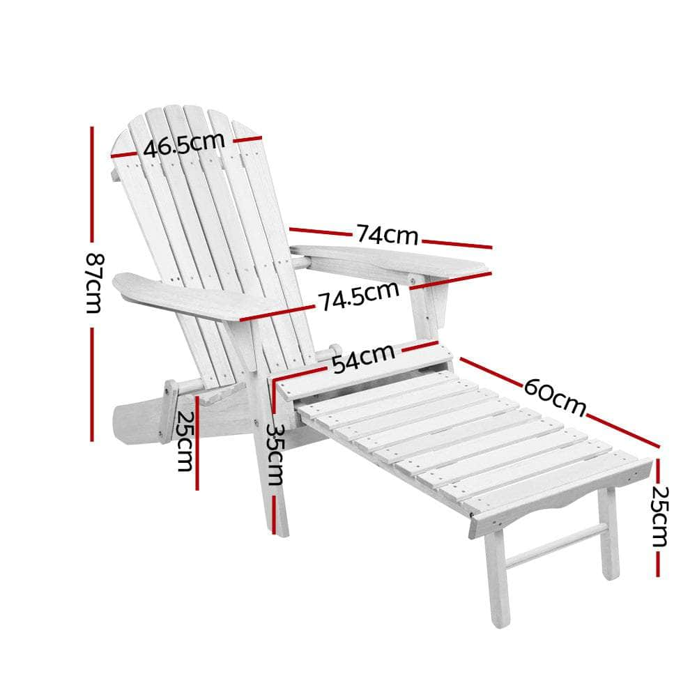 Outdoor Chairs Furniture Beach Chair Lounge Wooden Adirondack Garden Patio