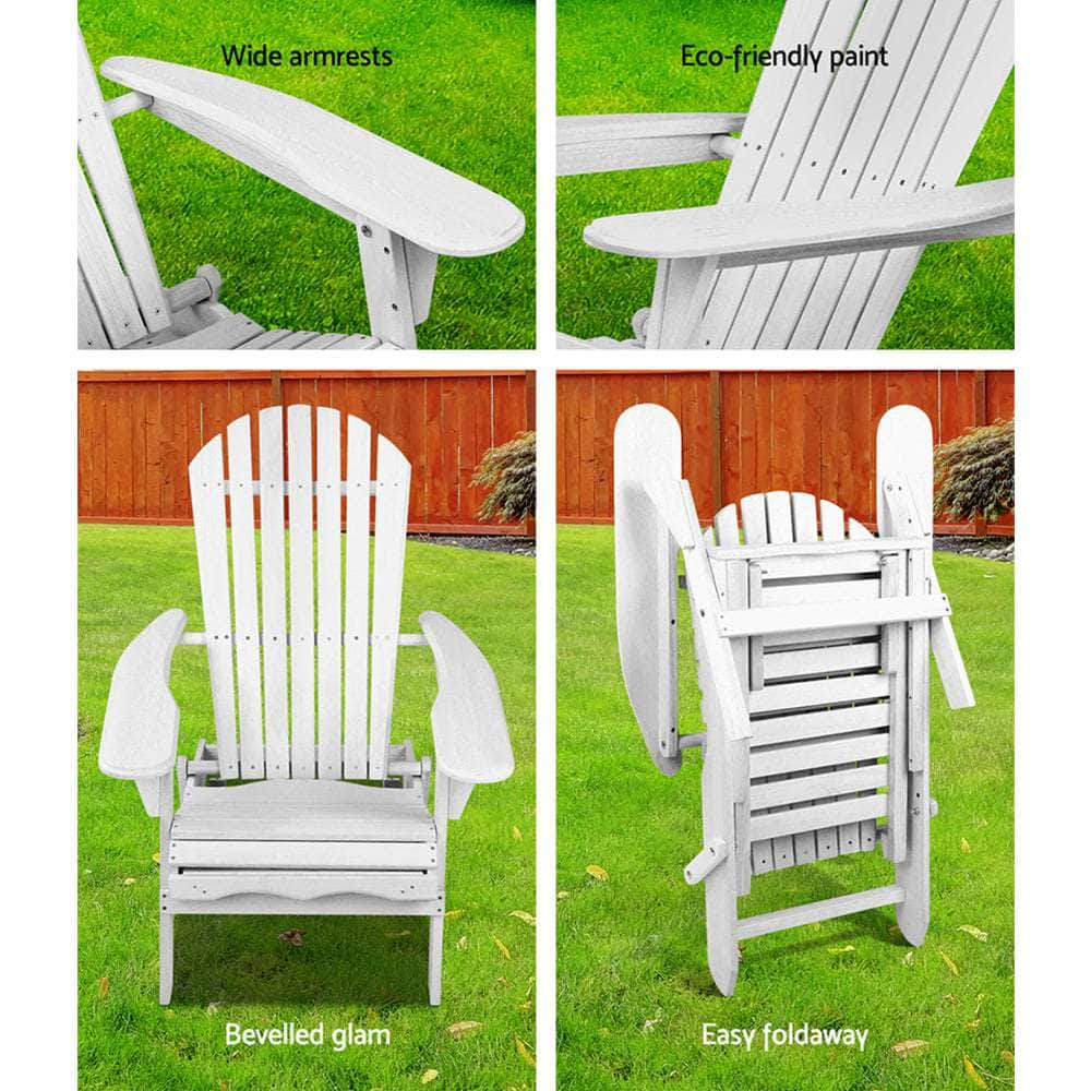 Outdoor Chairs Furniture Beach Chair Lounge Wooden Adirondack Garden Patio