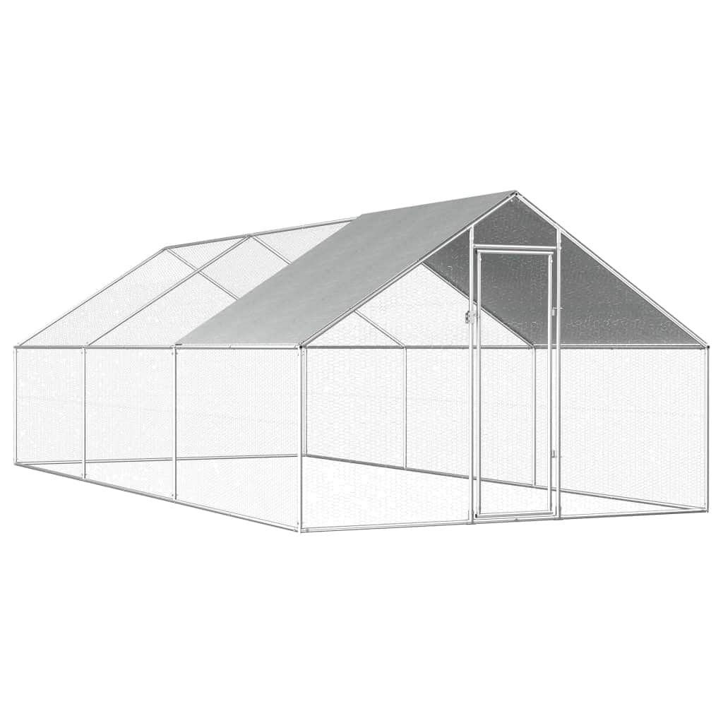 Outdoor Chicken Cage Galvanised Steel 'L