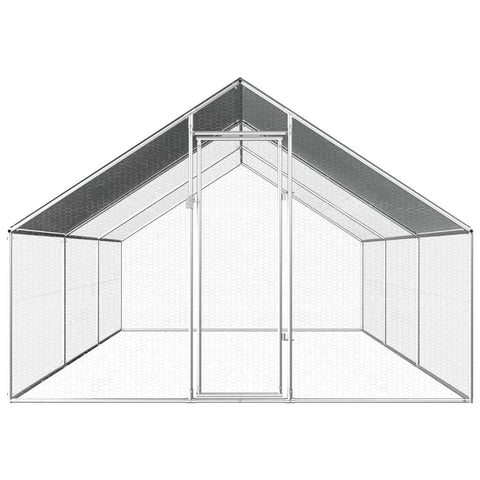 Outdoor Chicken Cage Galvanised Steel 'L