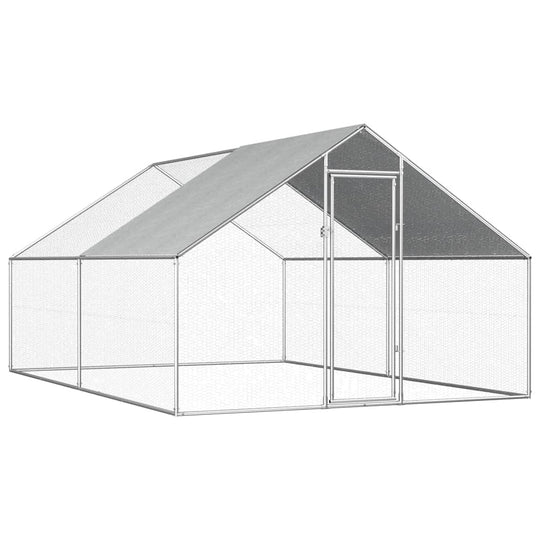 Outdoor Chicken Cage Galvanised Steel 'M
