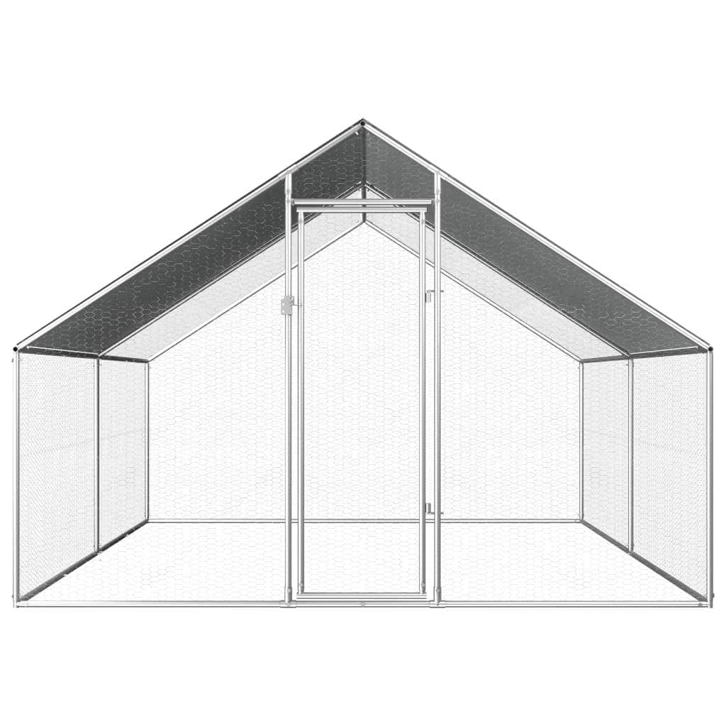 Outdoor Chicken Cage Galvanised Steel 'M