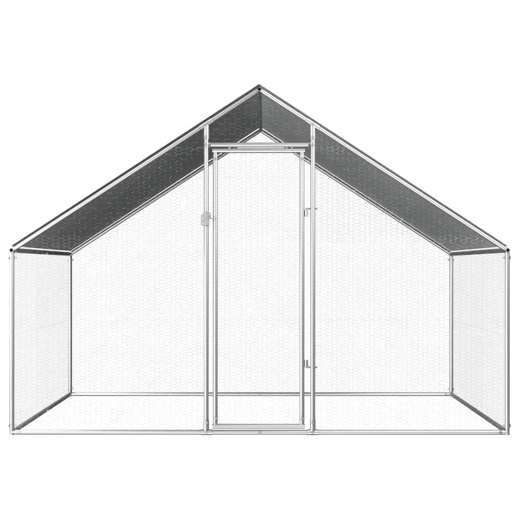 Outdoor Chicken Cage Galvanised Steel 'S