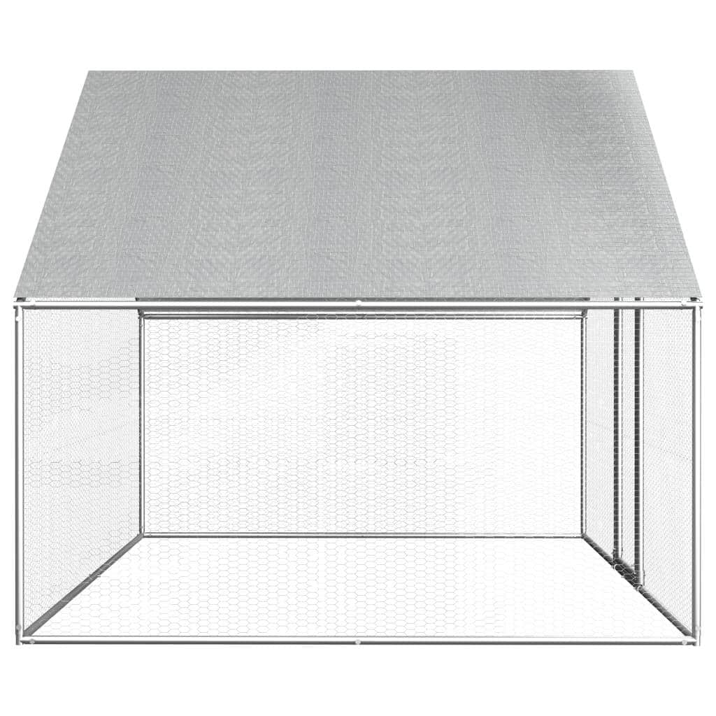 Outdoor Chicken Cage Galvanised Steel 'S