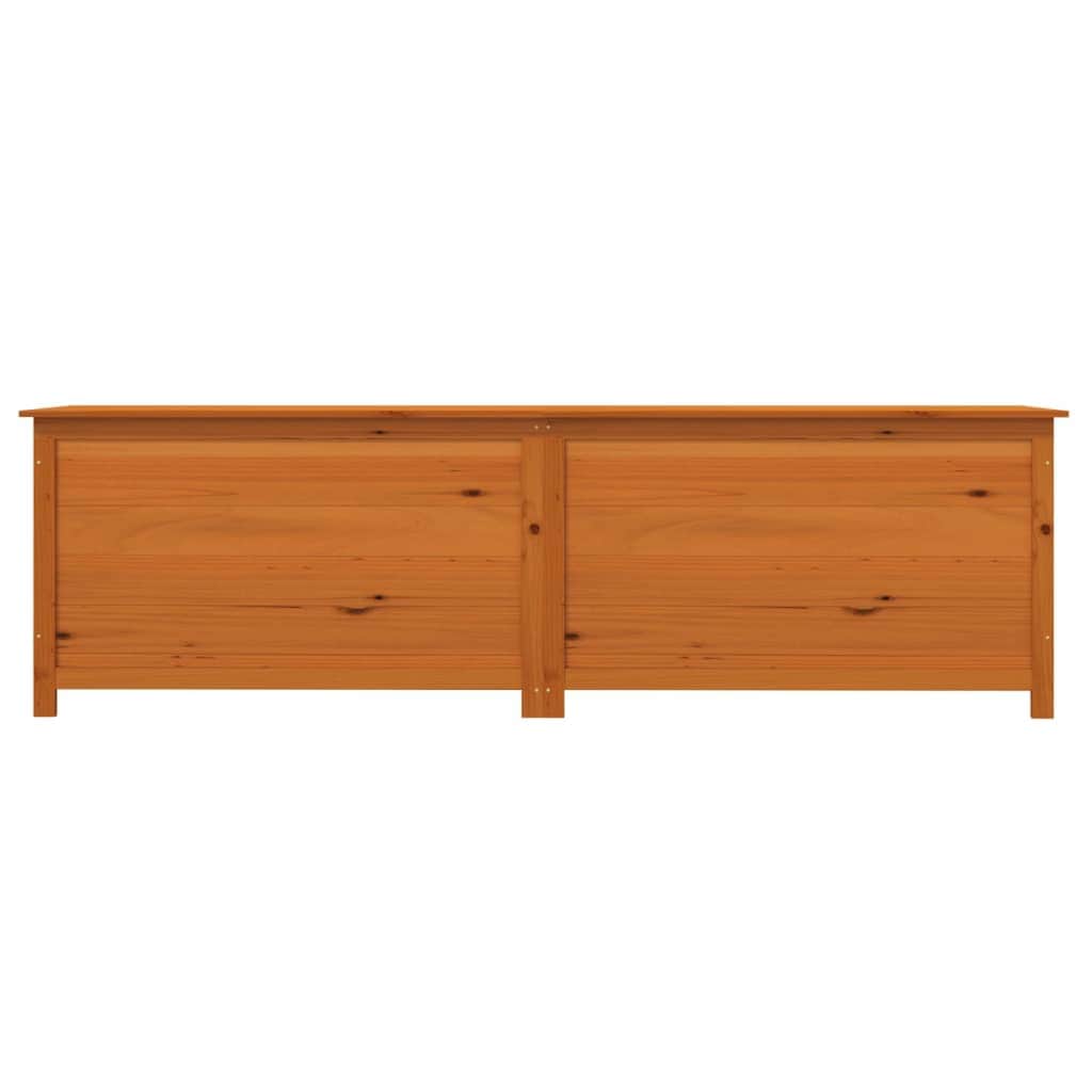 Outdoor Cushion Box Brown Solid Wood Fir