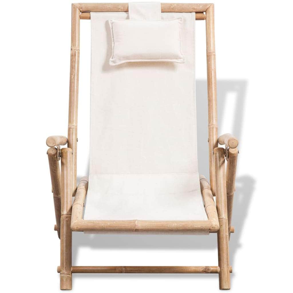 Outdoor Deck Chair Bamboo - Simple deals