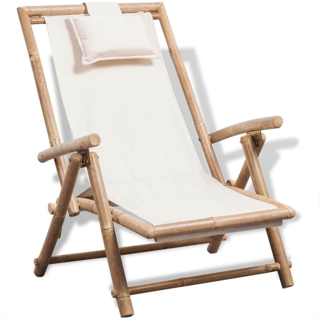 Outdoor Deck Chair Bamboo - Simple deals