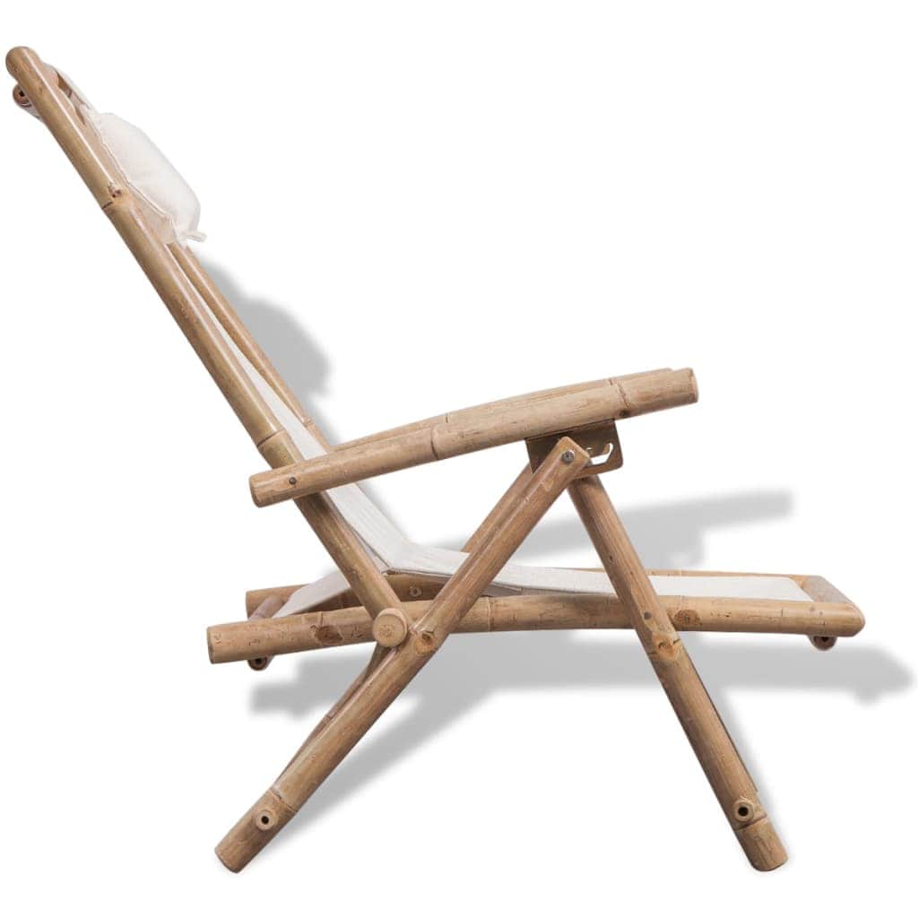 Outdoor Deck Chair Bamboo - Simple deals