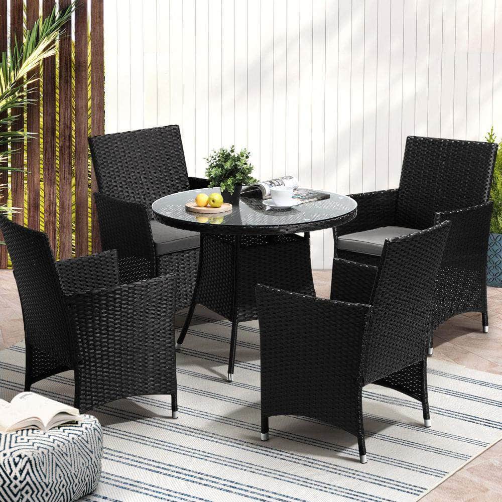Outdoor Dining Set Table & Chairs Patio Lounge