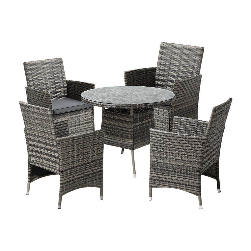 Outdoor Dining Set Table & Chairs Patio Lounge