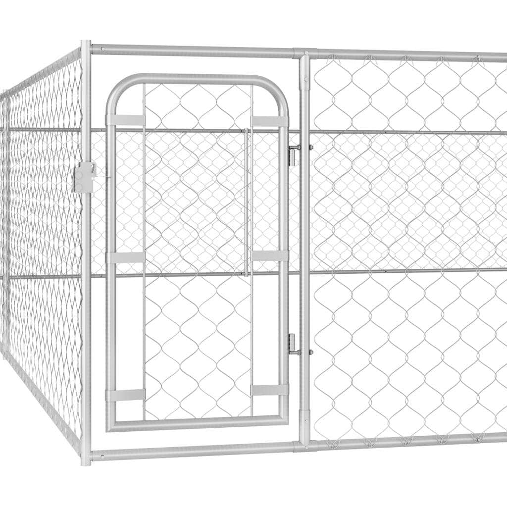 Outdoor Dog Kennel Galvanised Steel L"