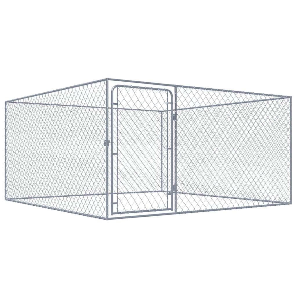 Outdoor Dog Kennel Galvanised Steel S"