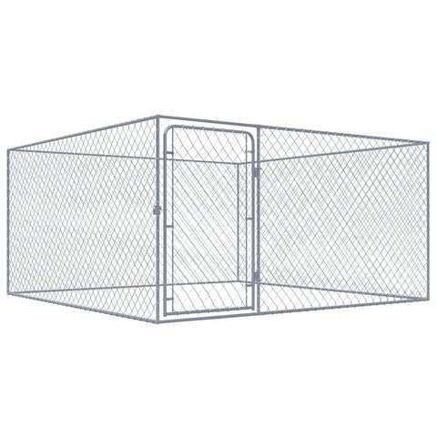 Outdoor Dog Kennel Galvanised Steel S"