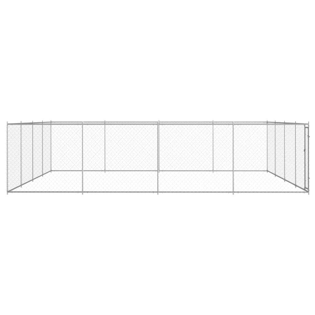 Outdoor Dog Kennel Galvanised Steel XL