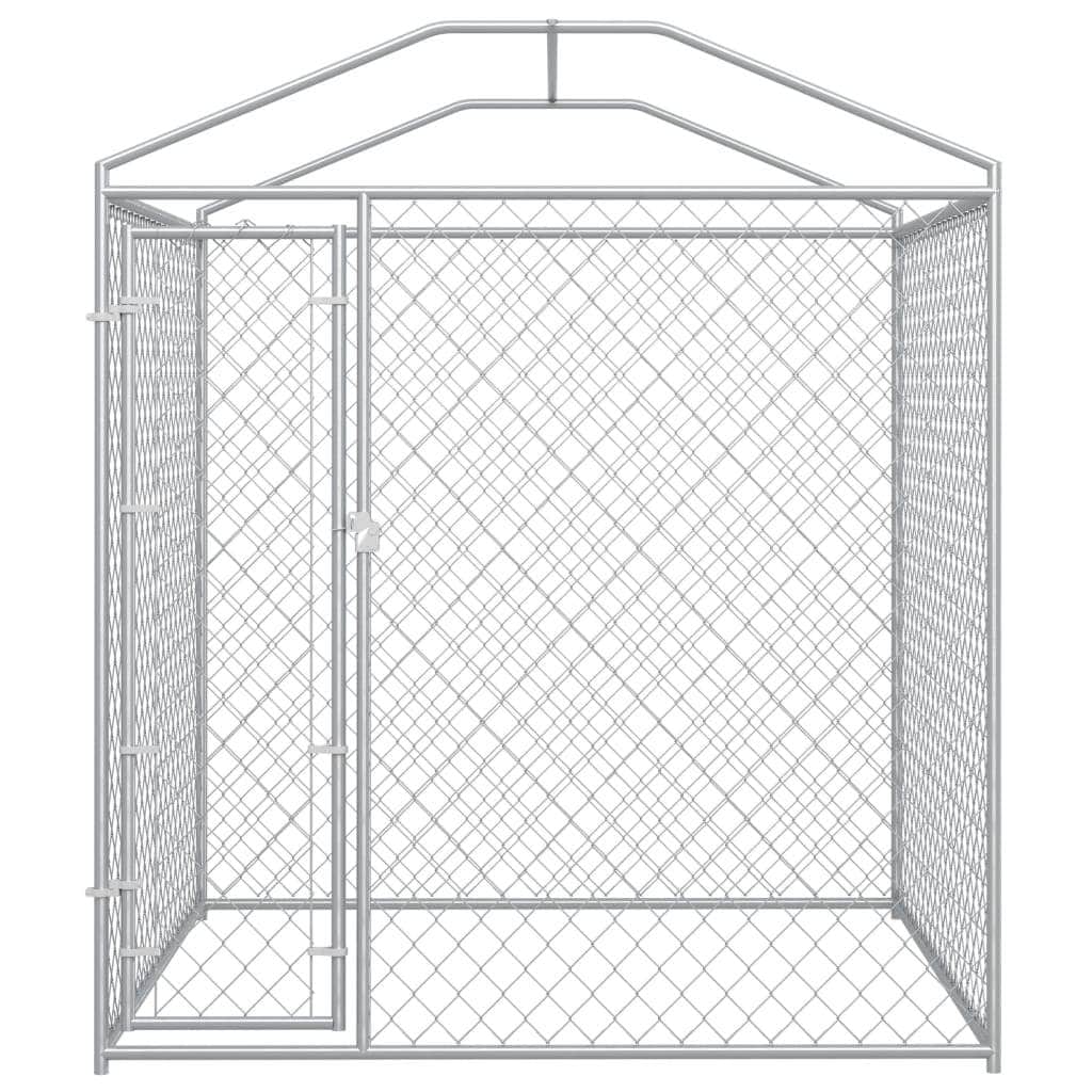 Outdoor Dog Kennel with Canopy 'Top