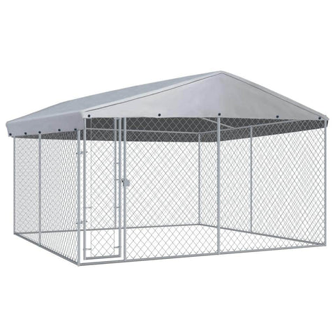 Outdoor Dog Kennel-with Roof