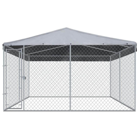 Outdoor Dog Kennel-with Roof