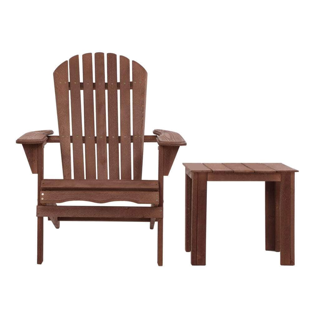 Outdoor Folding Beach Camping Chairs Table Set Wooden Adirondack Lounge
