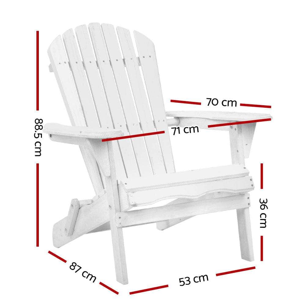 Outdoor Furniture Adirondack Chairs Beach Chair Lounge Wooden Patio Garden