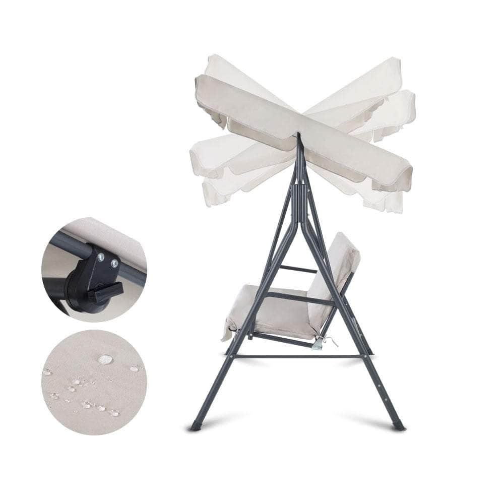 Outdoor Furniture Swing Chair Hammock 3 Seater Bench Seat Canopy