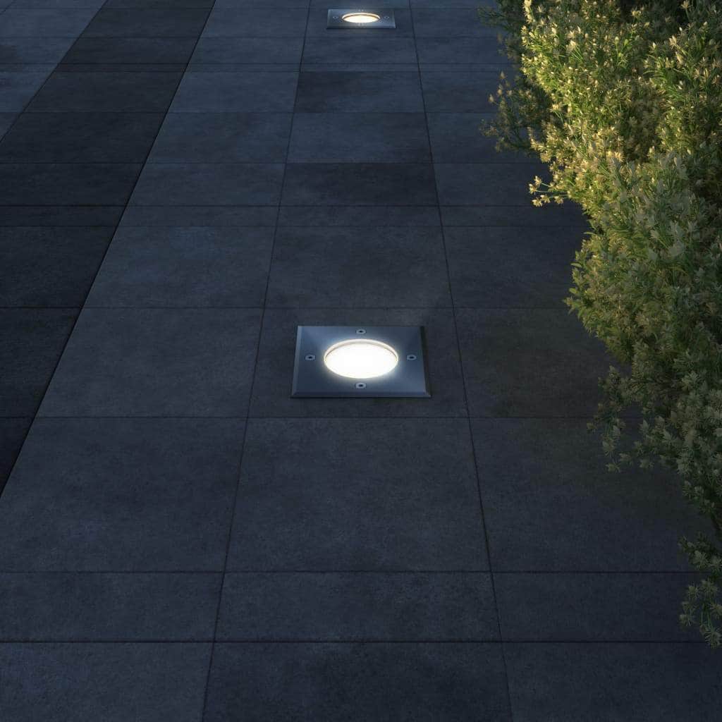 Outdoor Ground Lights 3 pcs Square - Simple deals