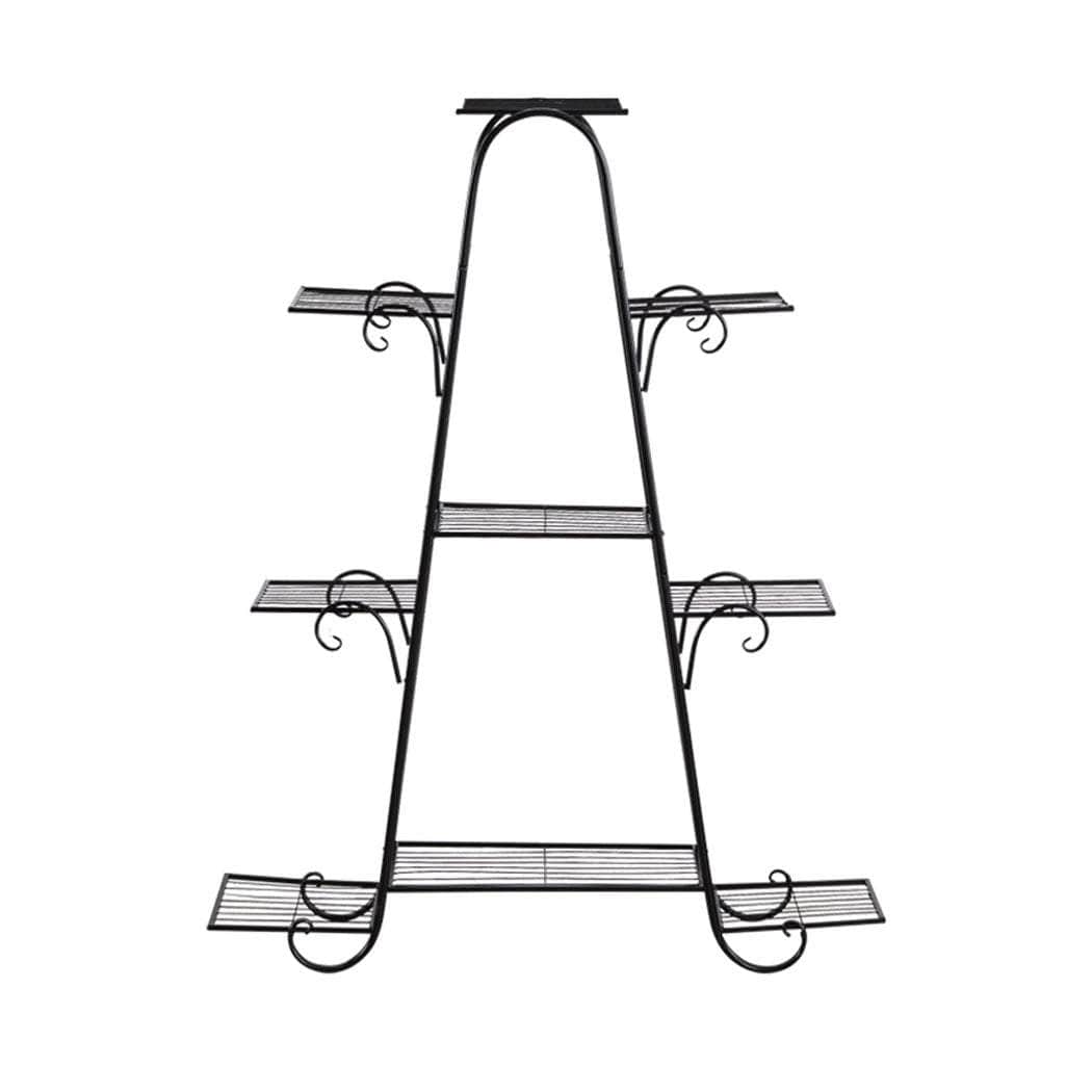 Outdoor Indoor Metal Plant Stand Black