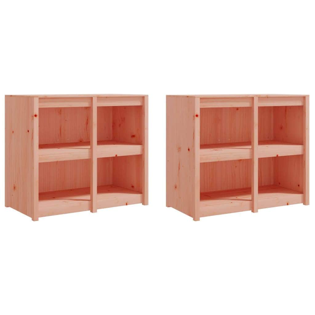 Outdoor Kitchen Cabinets 3 pcs Solid Wood Douglas White  – Simple deals