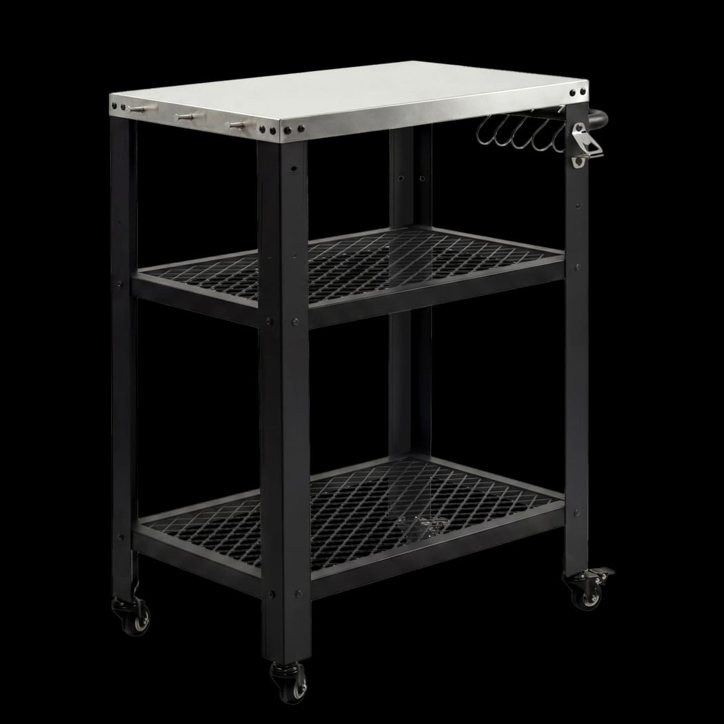 Outdoor Kitchen Cart BBQ Grill Trolley Stainless Steel | Simpledeals