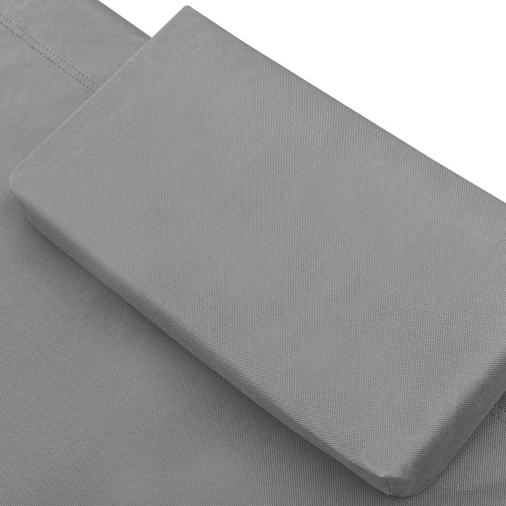 Outdoor Lounge Bed Fabric Anthracite