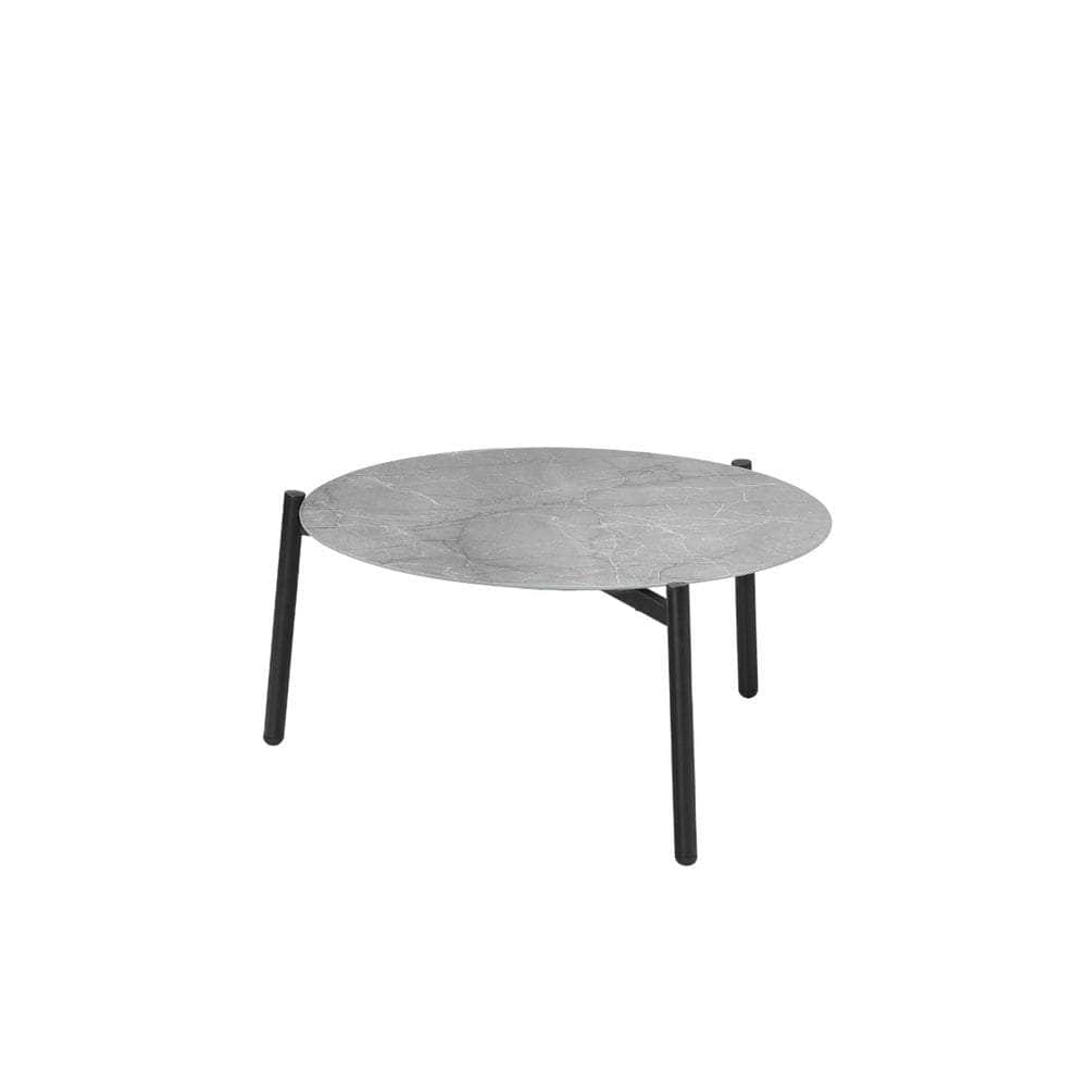 Outdoor Lounge Set 4 Seater Patio Chairs 70cm Grey Table