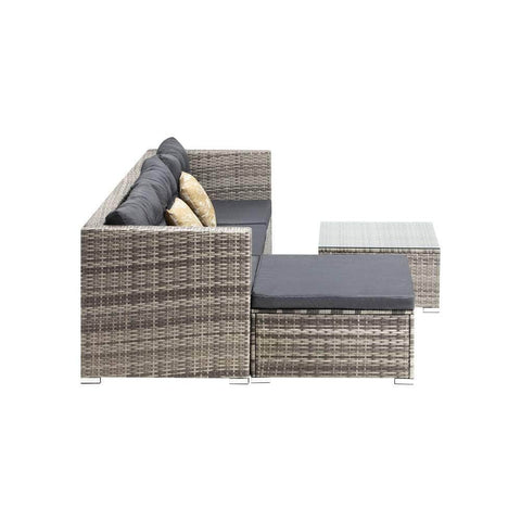 Outdoor Lounge Setting 5pc Wicker Sofa Set Rattan